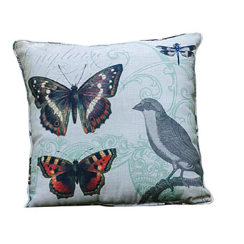 Grosbeak Family Pillow